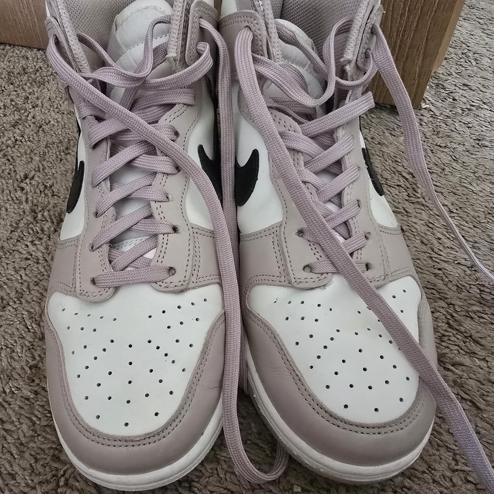 Nike White and Gray Classic Sneakers